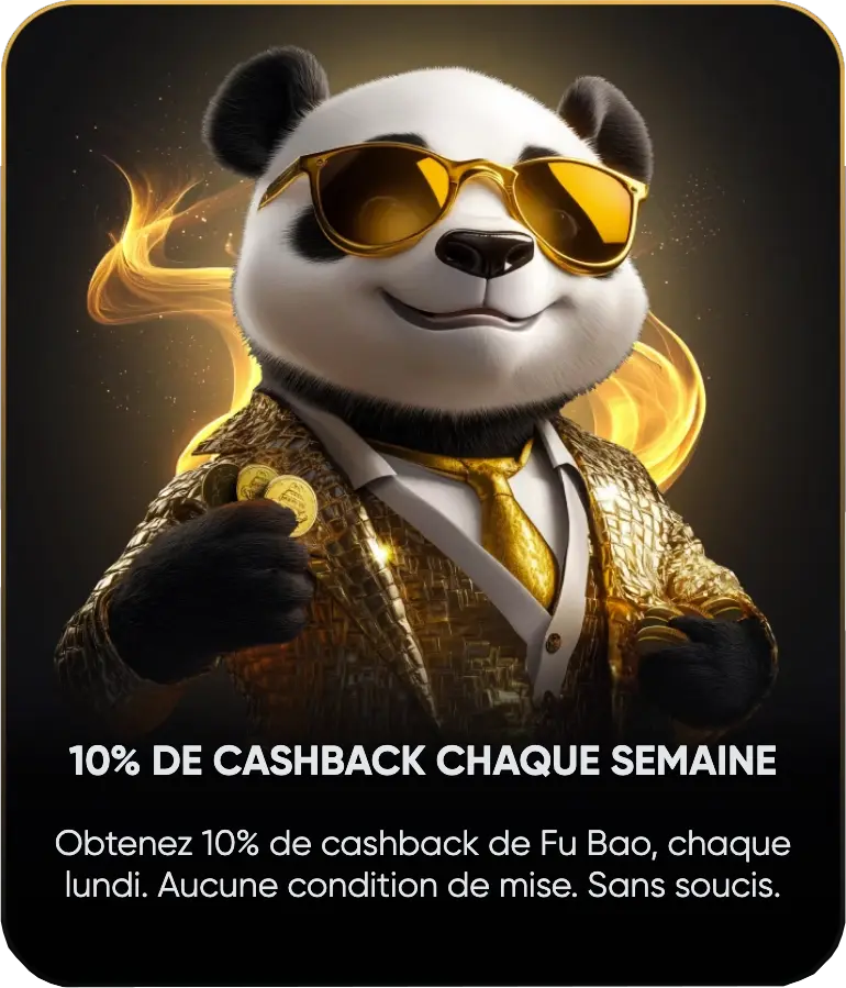 Wekelijkse cashback bij Golden Panda