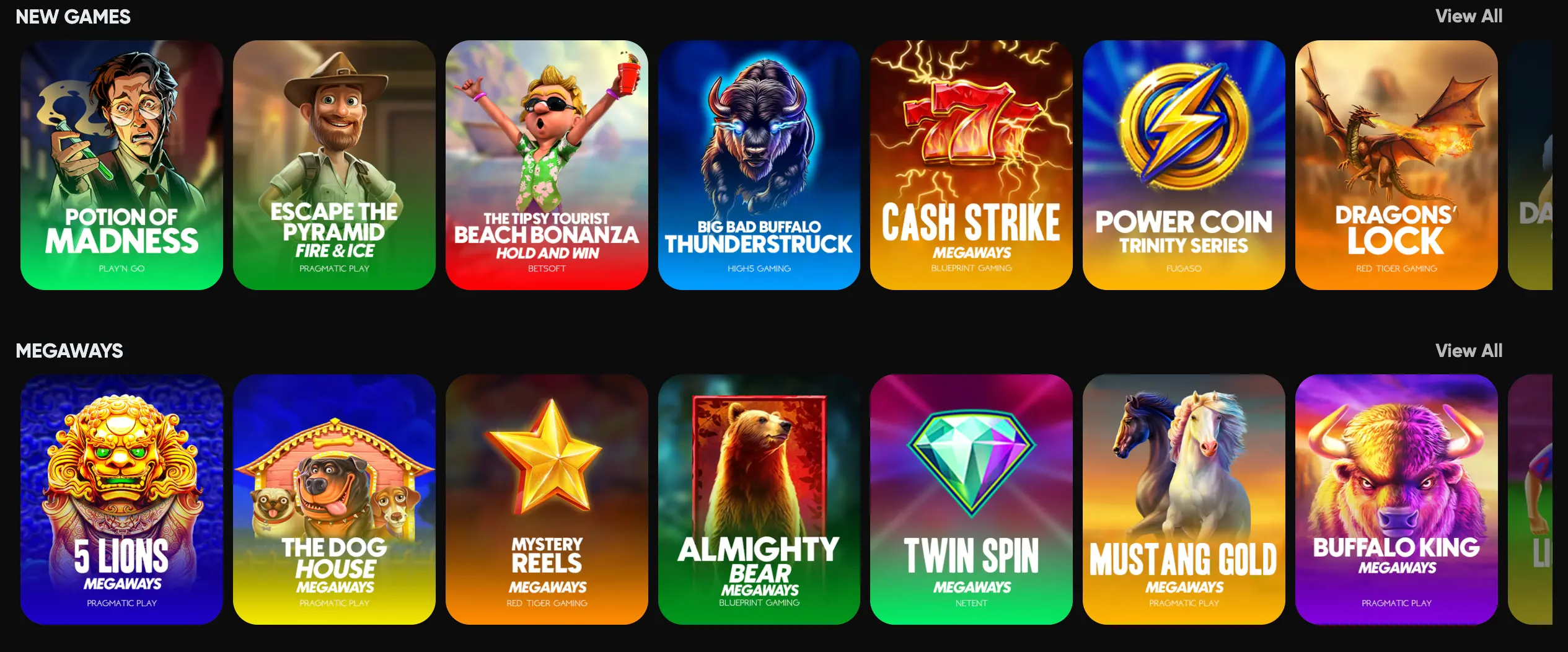 Spellen bij Golden Panda Casino