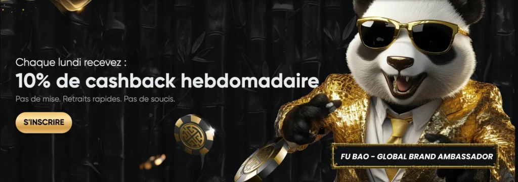 cashback en promotionele aanbiedingen bij Golden Panda Casino